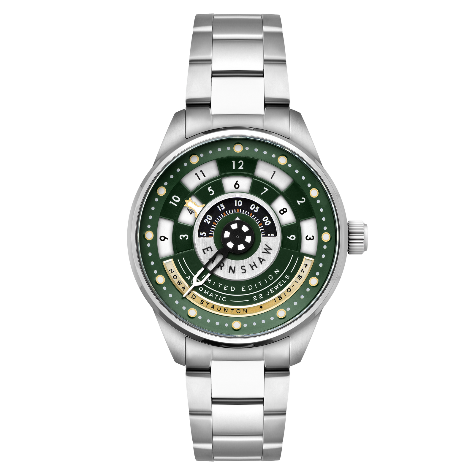 Staunton Chess Set Automatic Limited Edition Castling Green