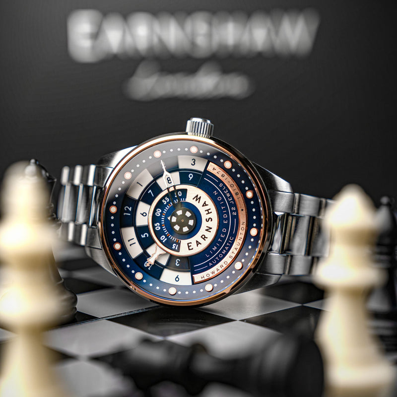 Staunton Chess Set Automatic Limited Edition Checkmate Blue