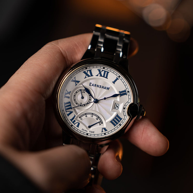 Barallier Retrograde Dual Time Mirage Silver