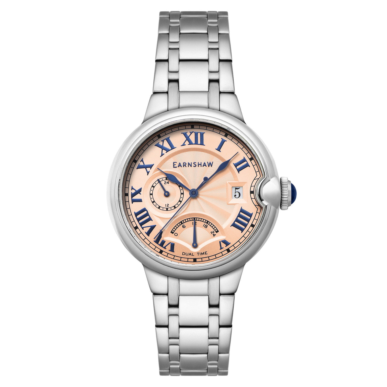 Barallier Retrograde Dual Time Salmon Blue