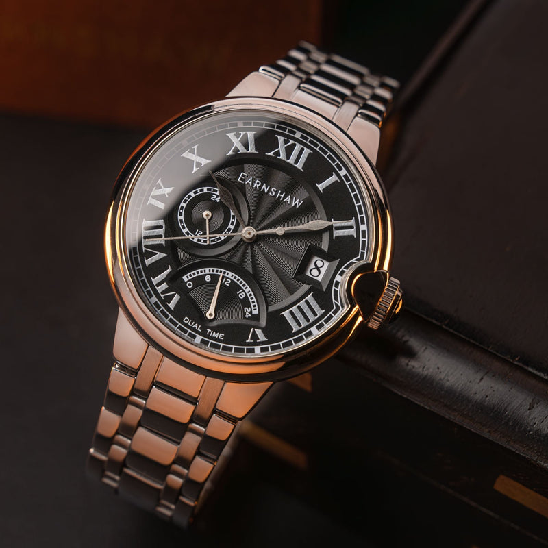 Barallier Retrograde Dual Time Painters Black