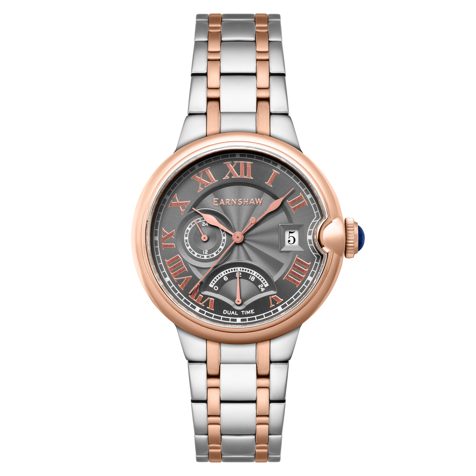 Barallier Retrograde Dual Time Rose Gold Grey