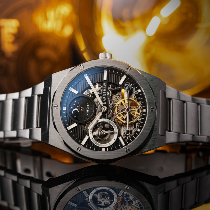 Discovery Drake Dual Time Automatic Silver Black