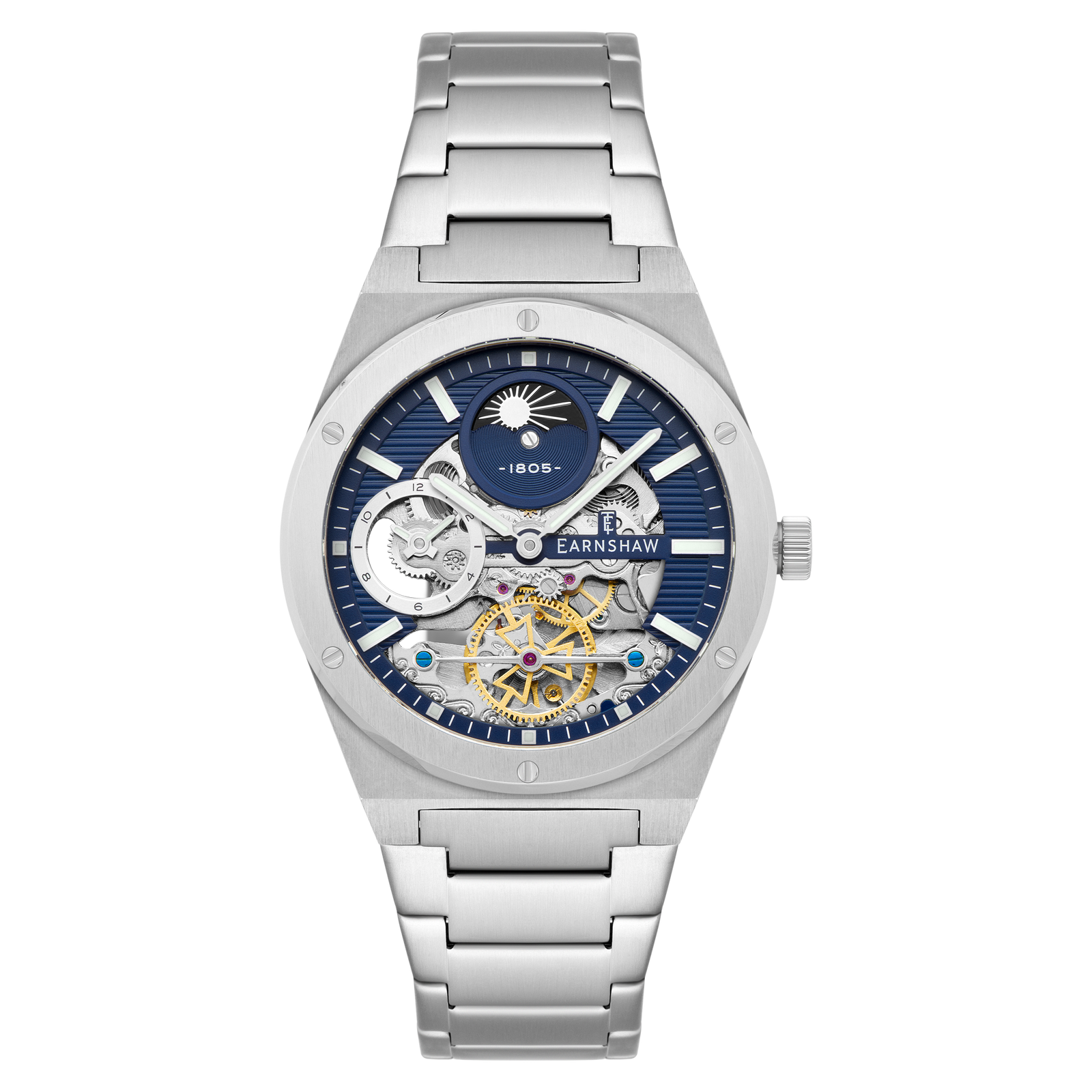 Discovery Drake Dual Time Automatic Silver Blue