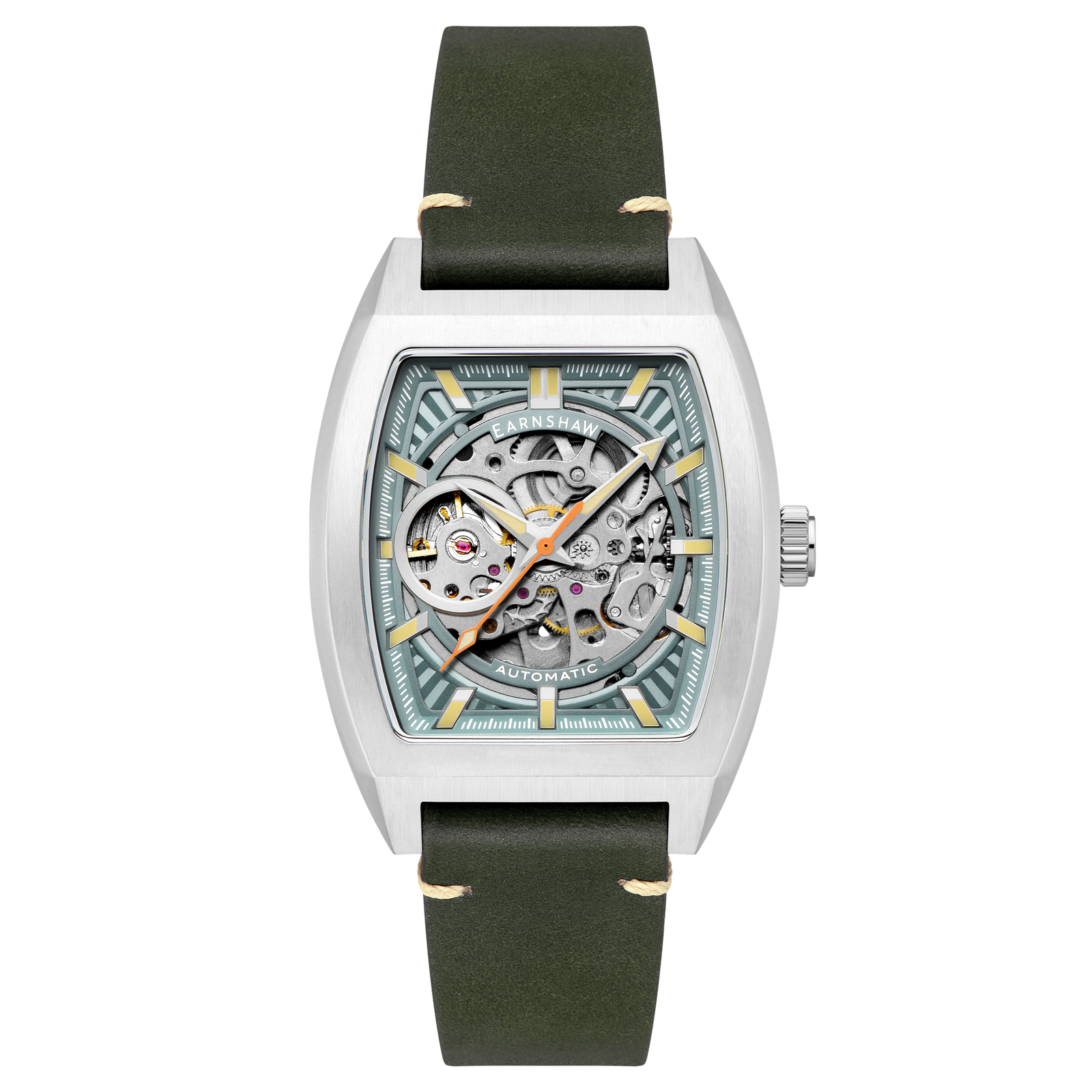 Heritage Wellington Skeleton Automatic Mint Green