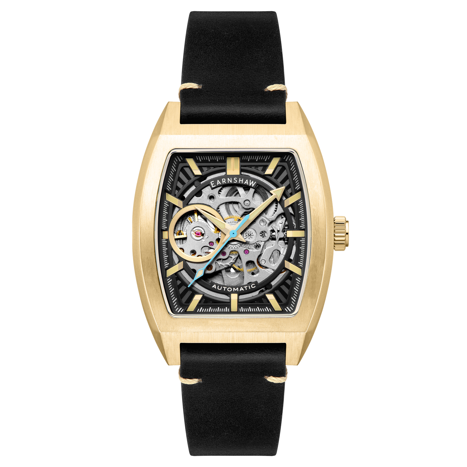 Heritage Wellington Skeleton Automatic Noir Gold