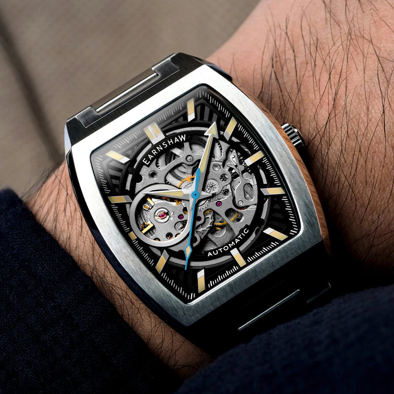 Heritage Wellington Skeleton Automatic Shadow Black