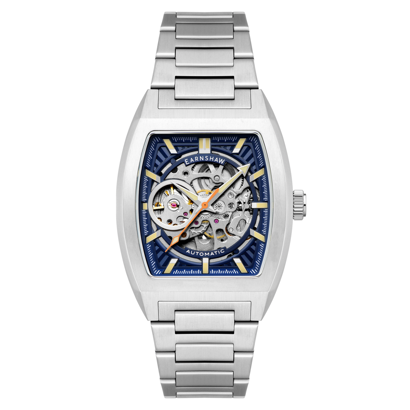 Heritage Wellington Skeleton Automatic Steel Blue
