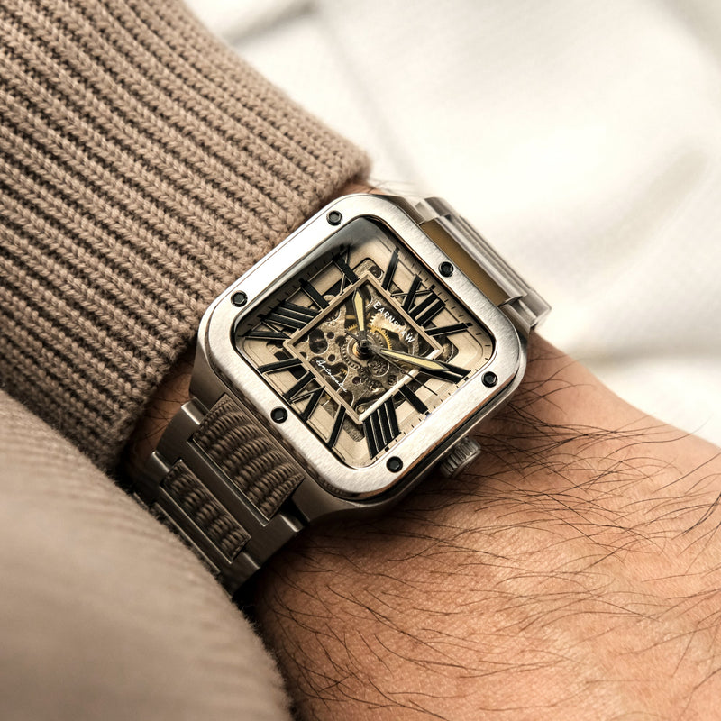 Engineer Lennox Skeleton Automatic Tan Black