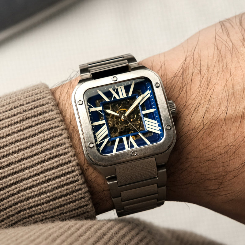 Engineer Lennox Skeleton Automatic Royal Blue