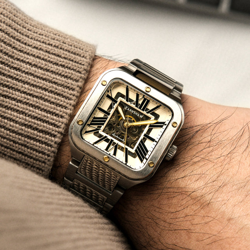Engineer Lennox Skeleton Automatic Silver Brown