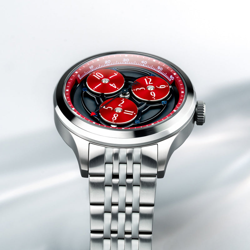 Engineer Hexham Trisect Automatic Limited Edition Charcoal Red