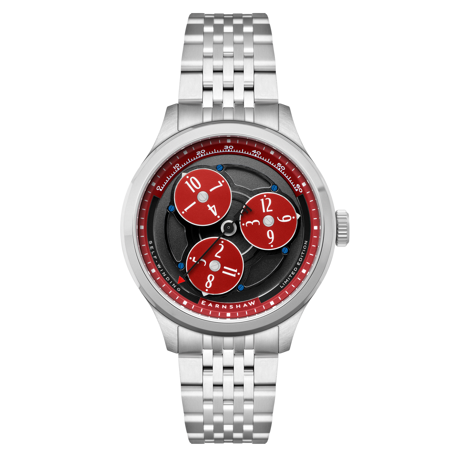 Engineer Hexham Trisect Automatic Limited Edition Charcoal Red