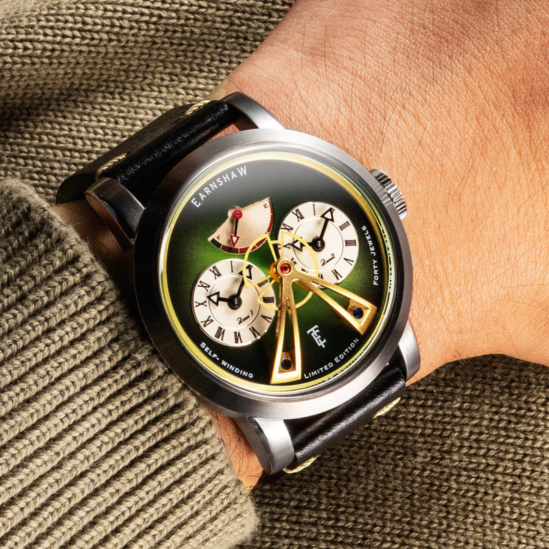 Heritage Beaufort Power Reserve Dual Time Automatic Limited Edition Green Fume