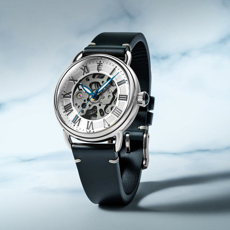Heritage Investigator 40 Skeleton Automatic Matt Silver