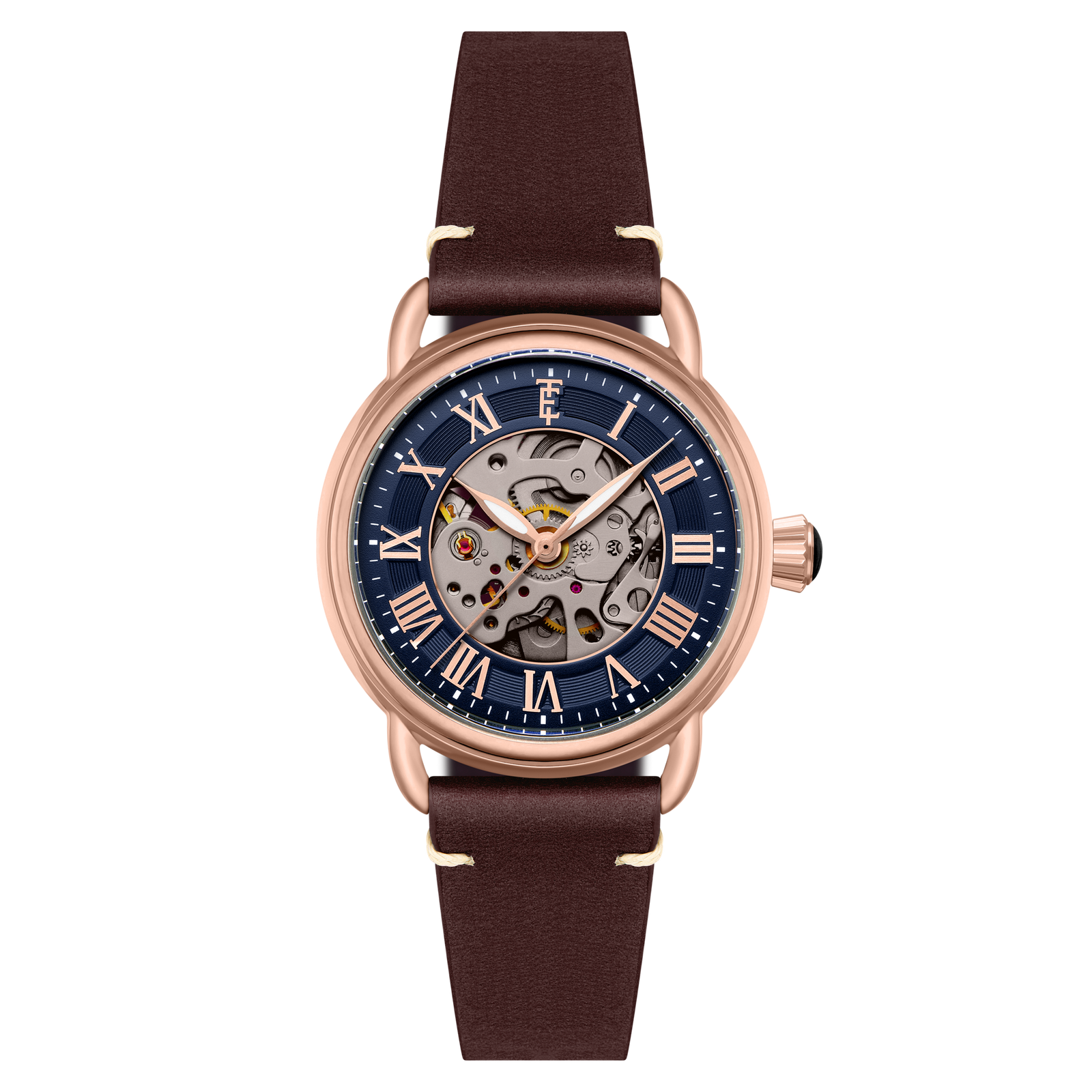Heritage Investigator 40 Skeleton Automatic Azure Blue