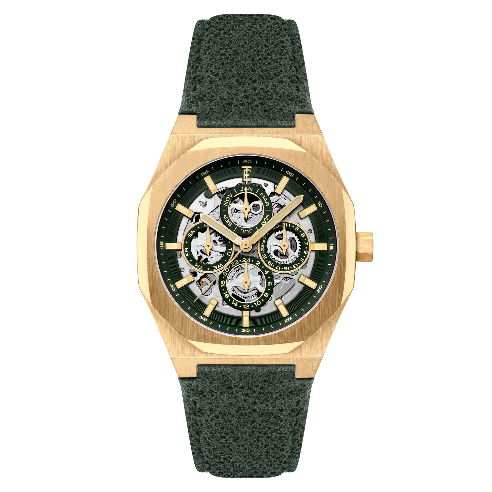 Discovery Drake Triple Calendar Skeleton Automatic Spruce Haven
