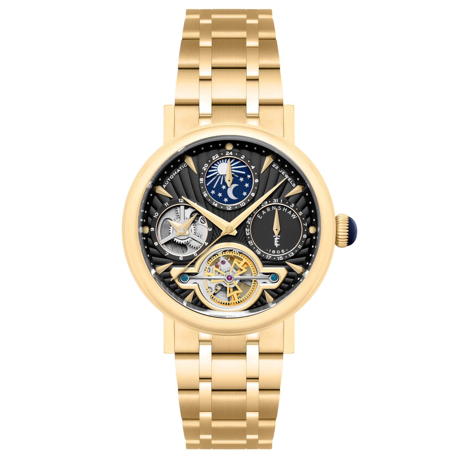 Heritage Beaufort Dual Time Date Open Heart Automatic Raven Gleam