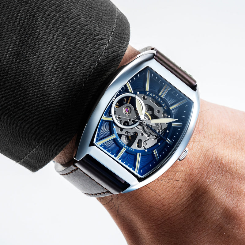 Heritage Beauchamp Skeleton Automatic Indigo Blue