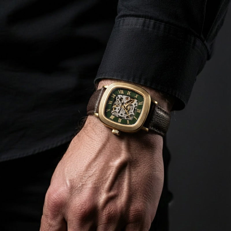 Heritage Chester Skeleton Automatic Verdant Circle