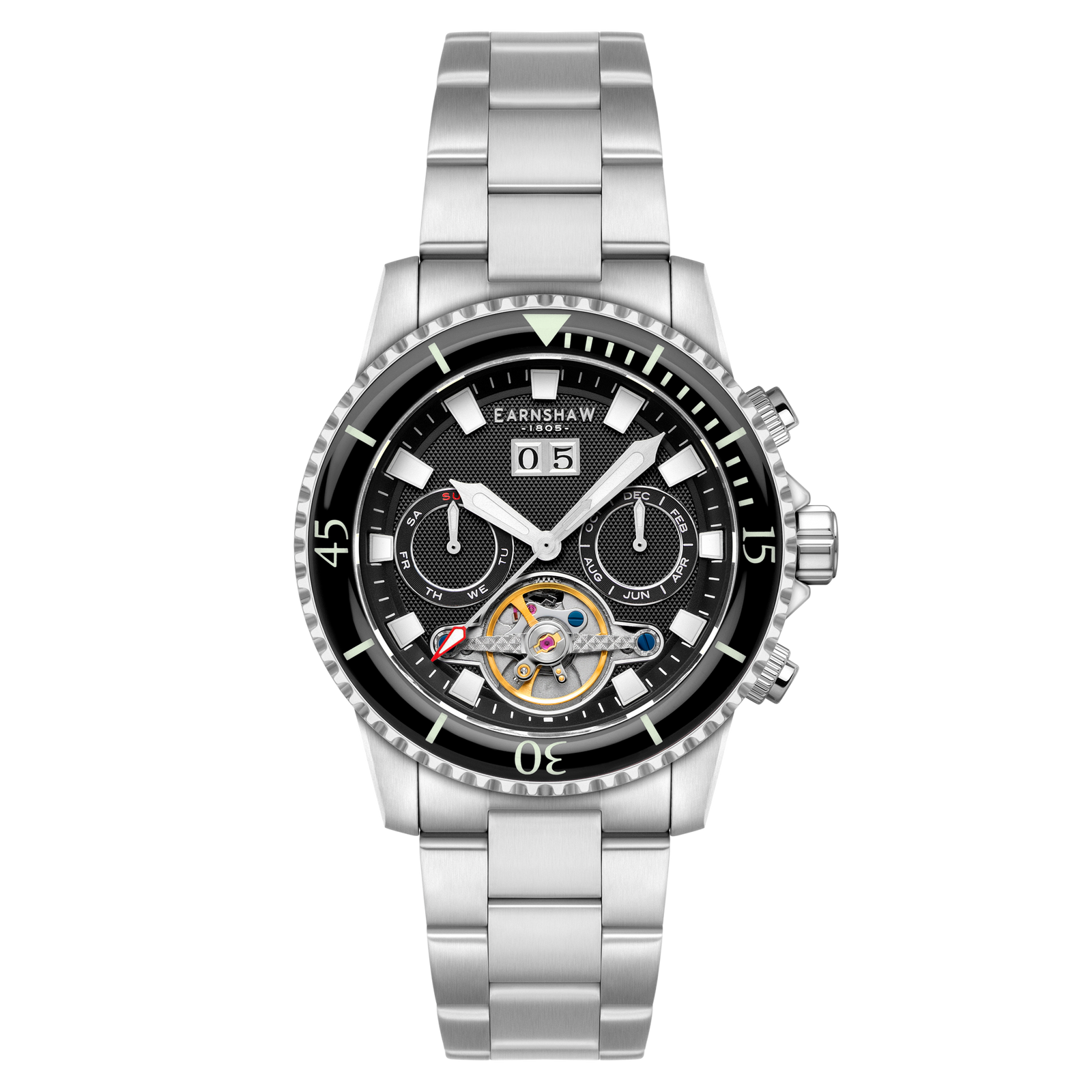 Admiral Duncan Grand Date Calendar Open Heart Automatic Highland Heritage