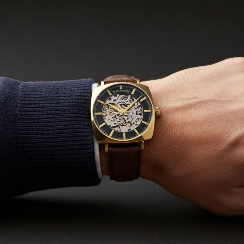 City Of London Moorgate Skeleton Automatic Rustic Shine