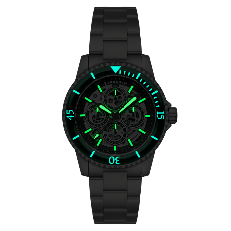 Admiral Duncan Triple Calendar Skeleton Automatic Shire Green