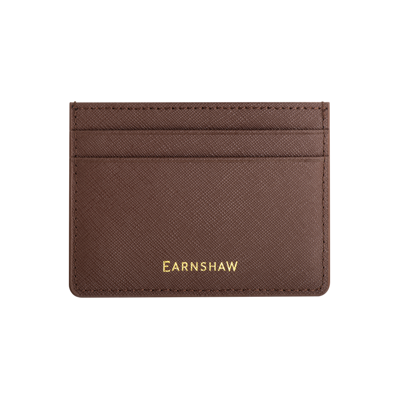 Heritage Longitude Card Holder Auburn Brown