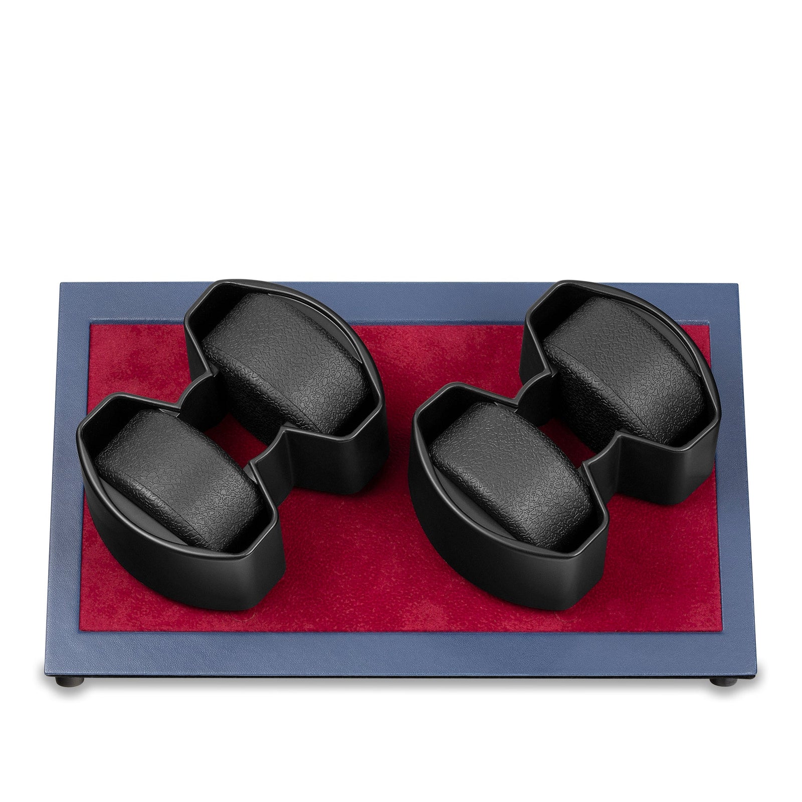 Oxford Augustine 4-Slot Watch Winder -  Navy Blue