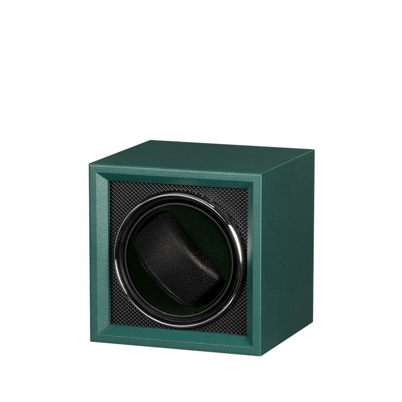 Oxford Guardian Single Slot Watch Winder - Emerald Green