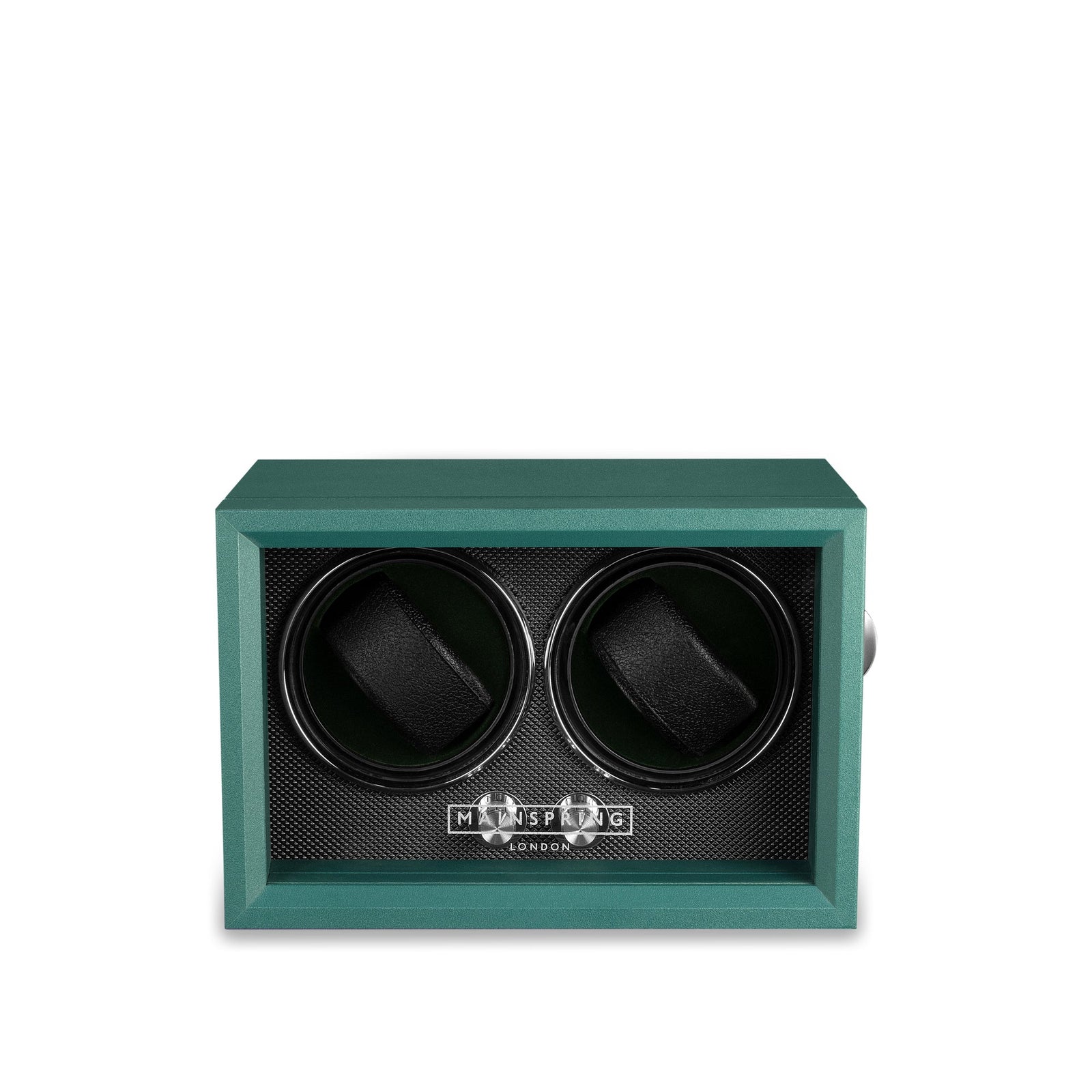 Oxford Guardian Dual Slot Watch Winder - Emerald Green