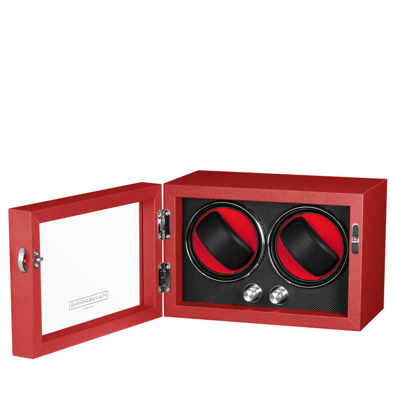 Guardian Dual Slot Watch Winder - Red Reserve