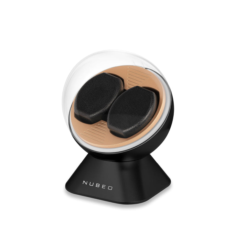 Astronomy Satellite Single Slot Watch Winder - Gemini Black