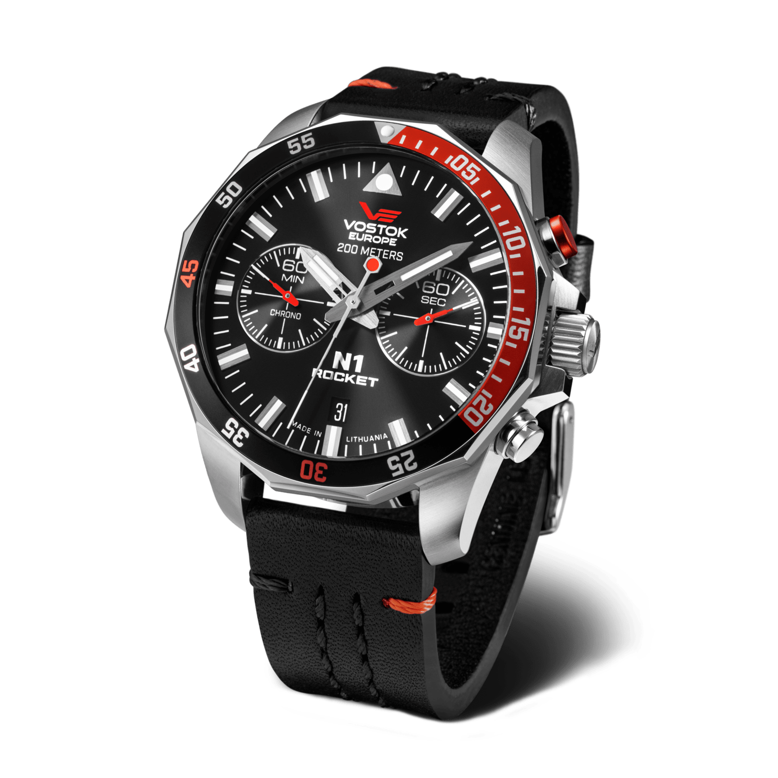 Vostok Europe N1 Rocket Quartz Chronograph Men's Watch 6S21/225A707