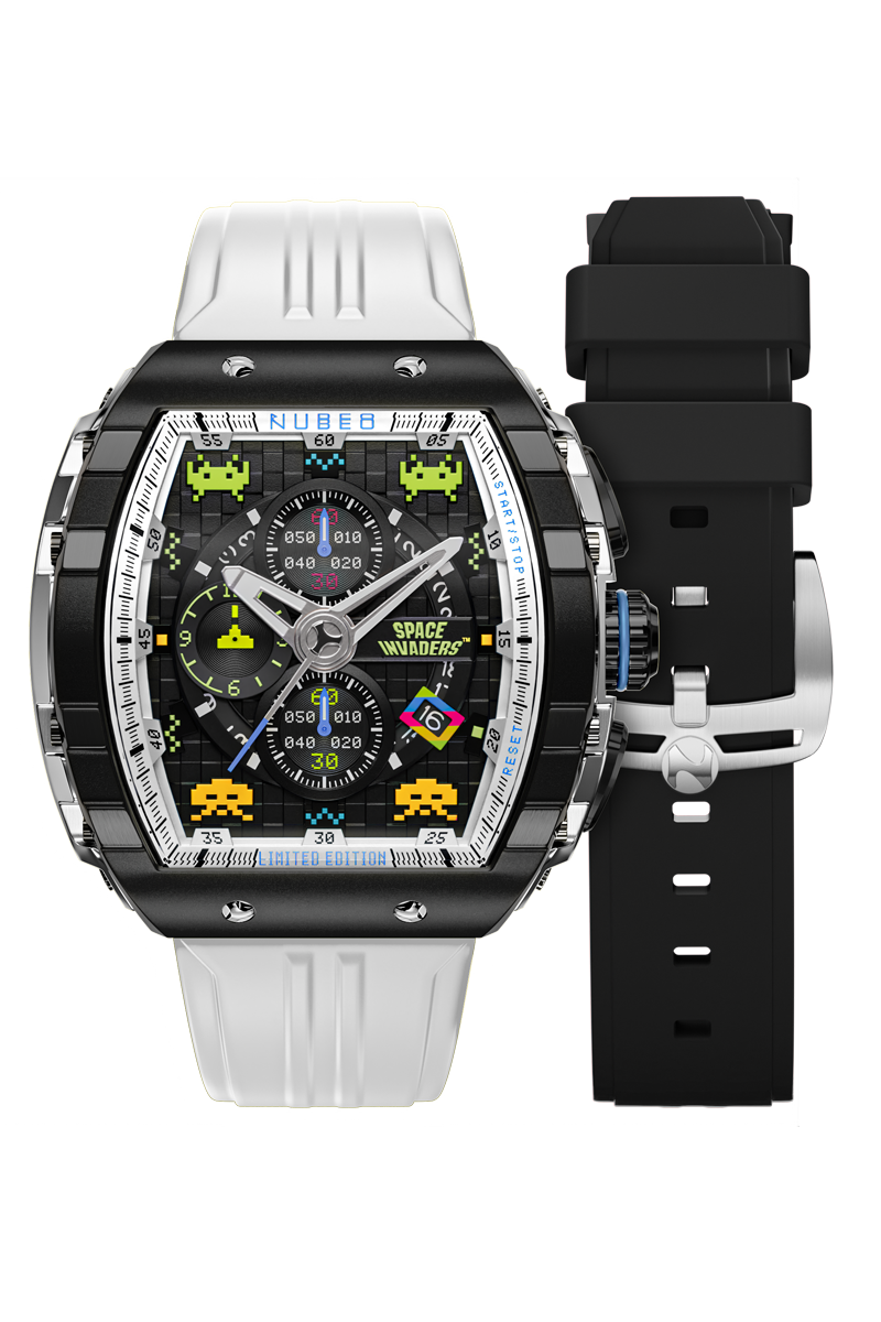 Magellan Chronograph Space Invaders Limited Edition Spaceship White