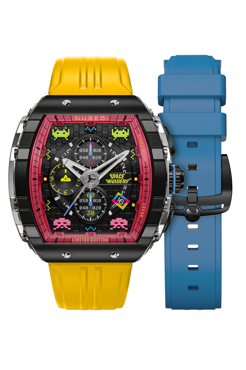 Magellan Chronograph Space Invaders Limited Edition Defender Yellow