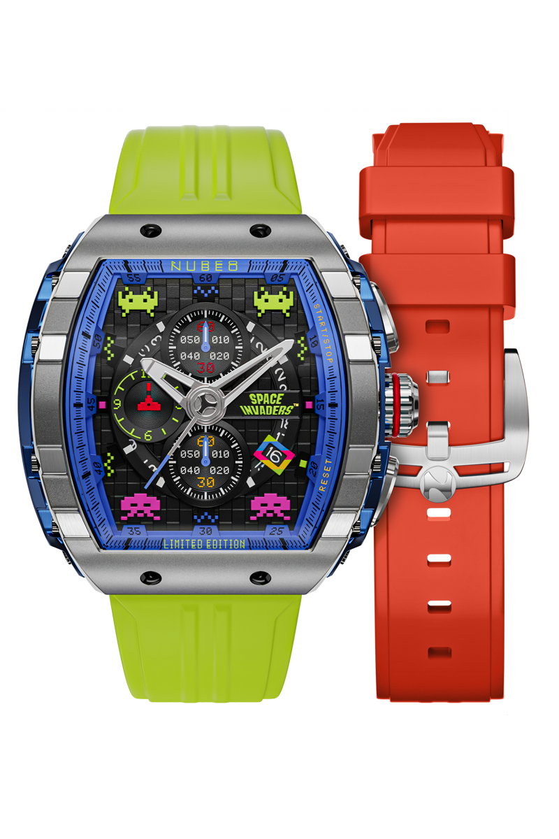 Magellan Chronograph Space Invaders Limited Edition Alien Green