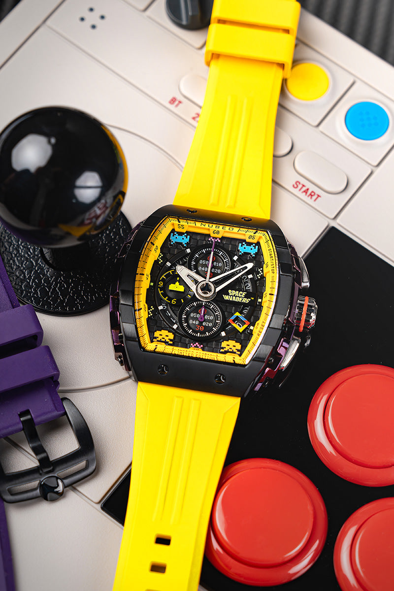 Magellan Chronograph Space Invaders Limited Edition Plasma Purple