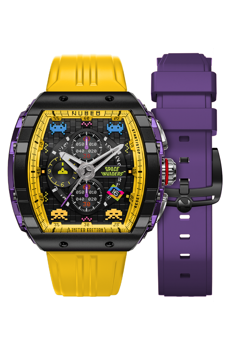 Magellan Chronograph Space Invaders Limited Edition Plasma Purple