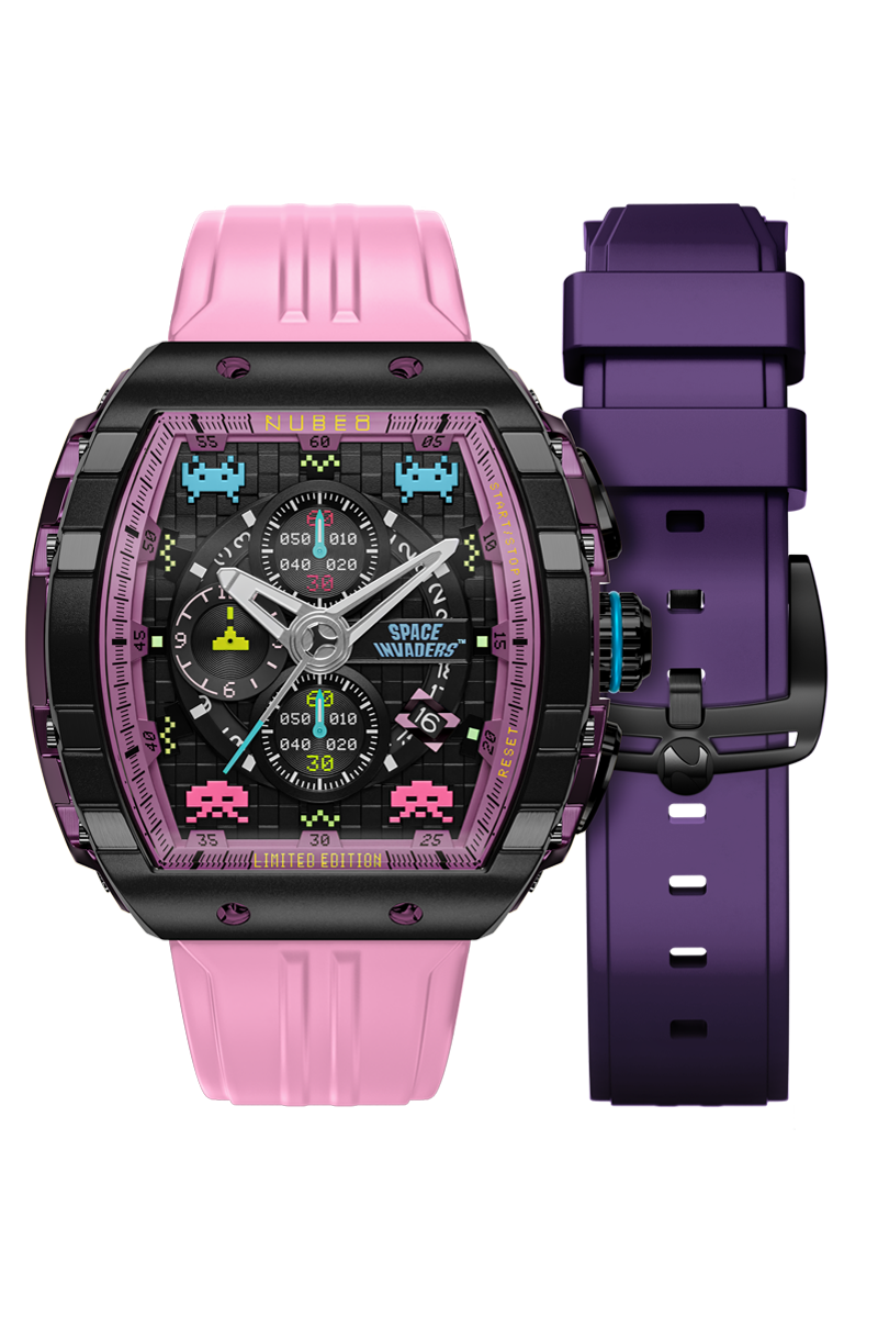 Magellan Chronograph SPACE INVADERS Limited Edition Nebula Purple