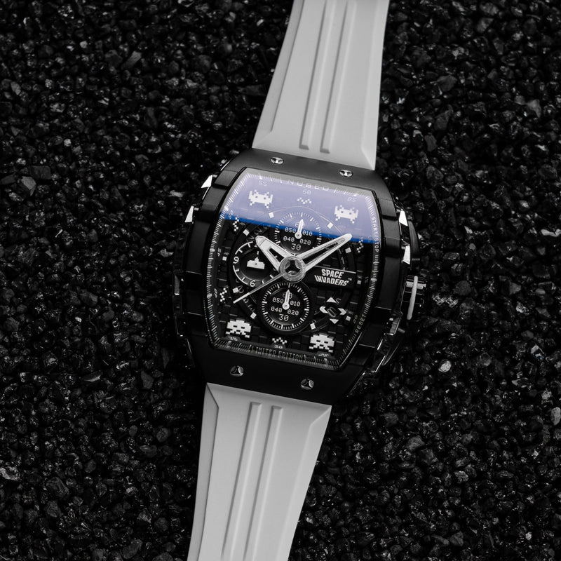Magellan Chronograph SPACE INVADERS Limited Edition Lunar Black