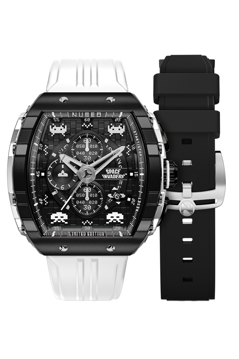 Magellan Chronograph SPACE INVADERS Limited Edition Lunar Black