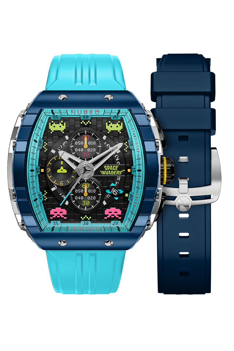 Magellan Chronograph SPACE INVADERS Limited Edition Cosmic Cobalt