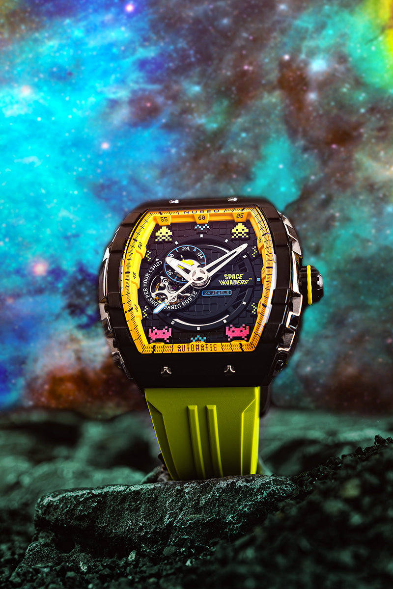 Magellan Automatic Space Invaders Limited Edition Cosmic Green