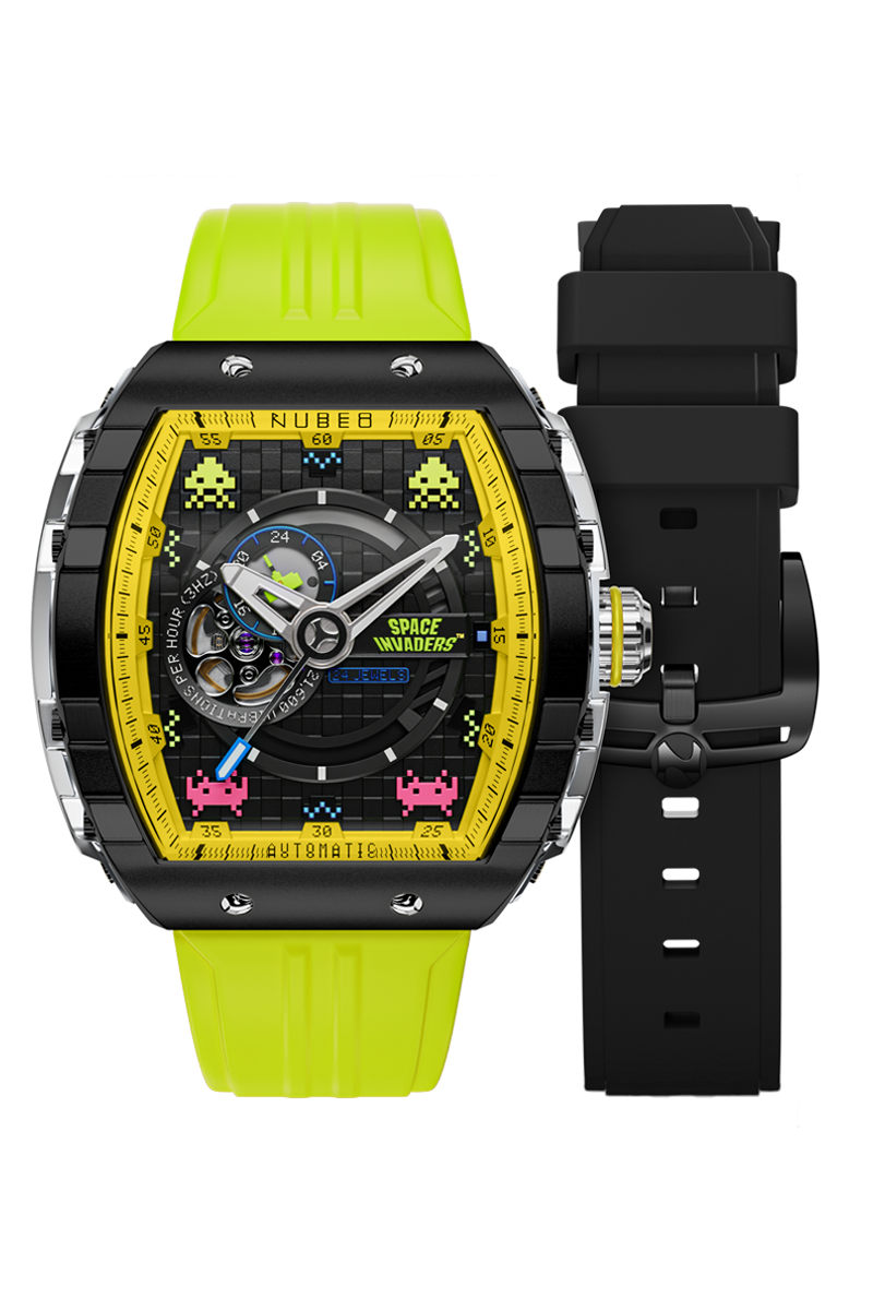 Magellan Automatic Space Invaders Limited Edition Cosmic Green
