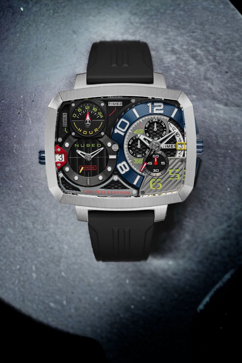 Odyssey Triple Time Zone Chronograph Limited Edition Metallic Silver