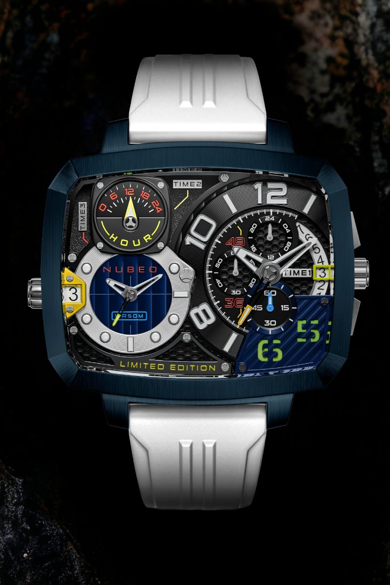 Odyssey Triple Time Zone Chronograph Limited Edition Metallic Blue