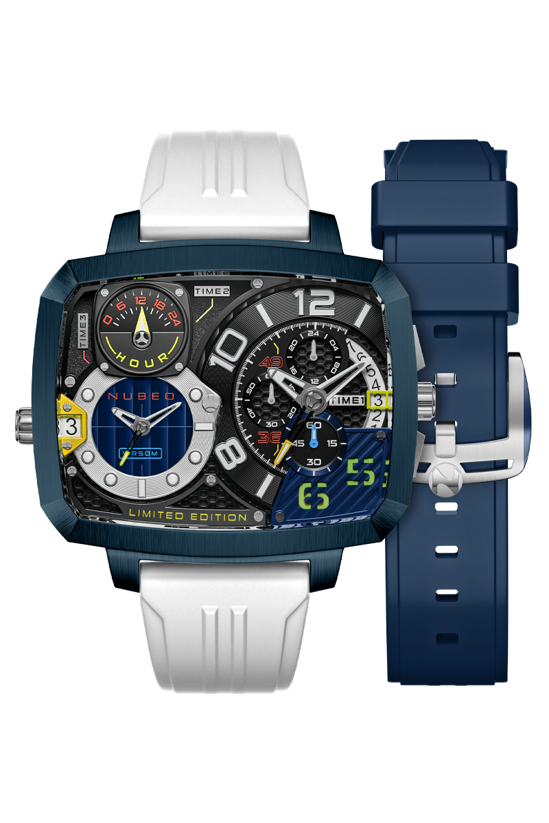 Odyssey Triple Time Zone Chronograph Limited Edition Metallic Blue