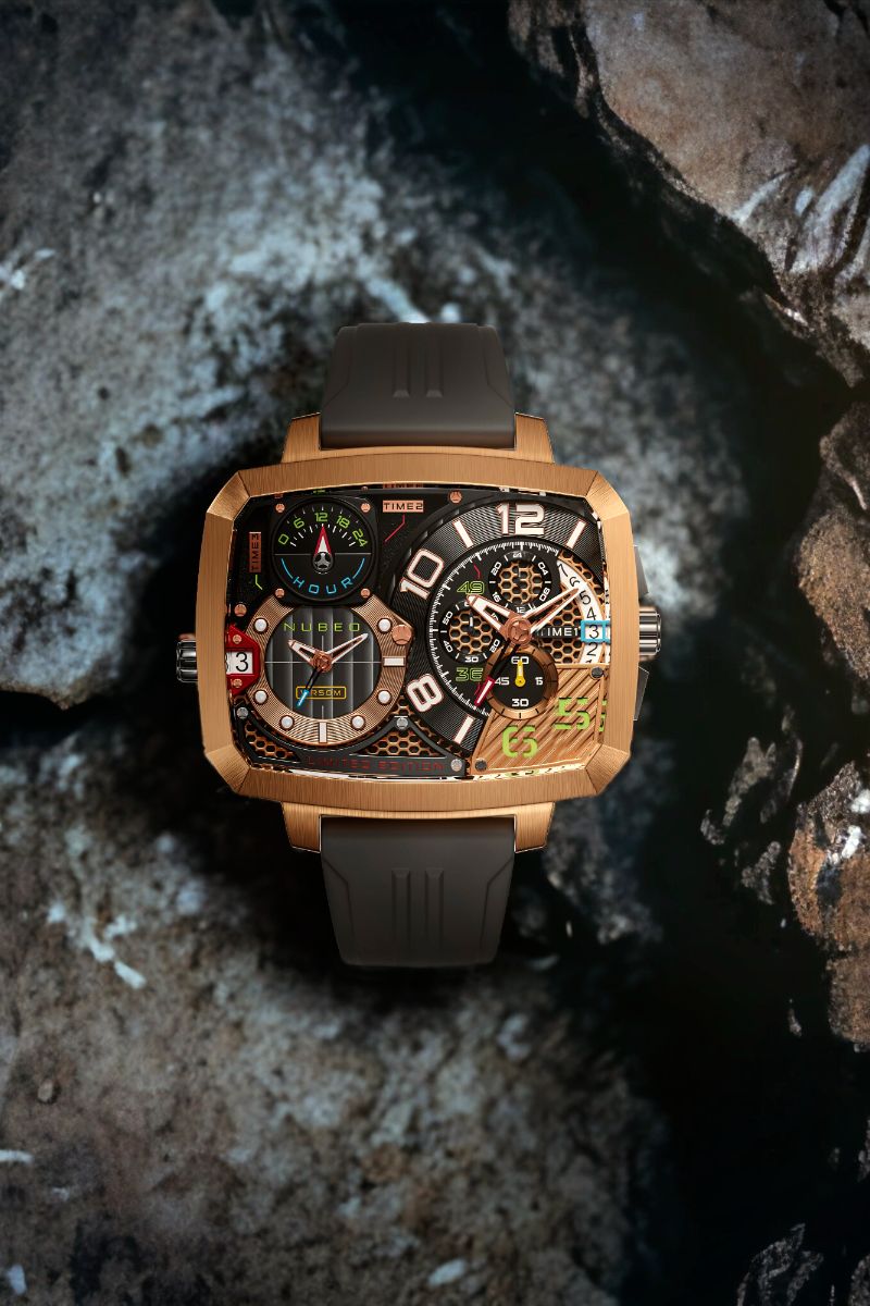 Odyssey Triple Time Zone Chronograph Limited Edition Metallic Rose