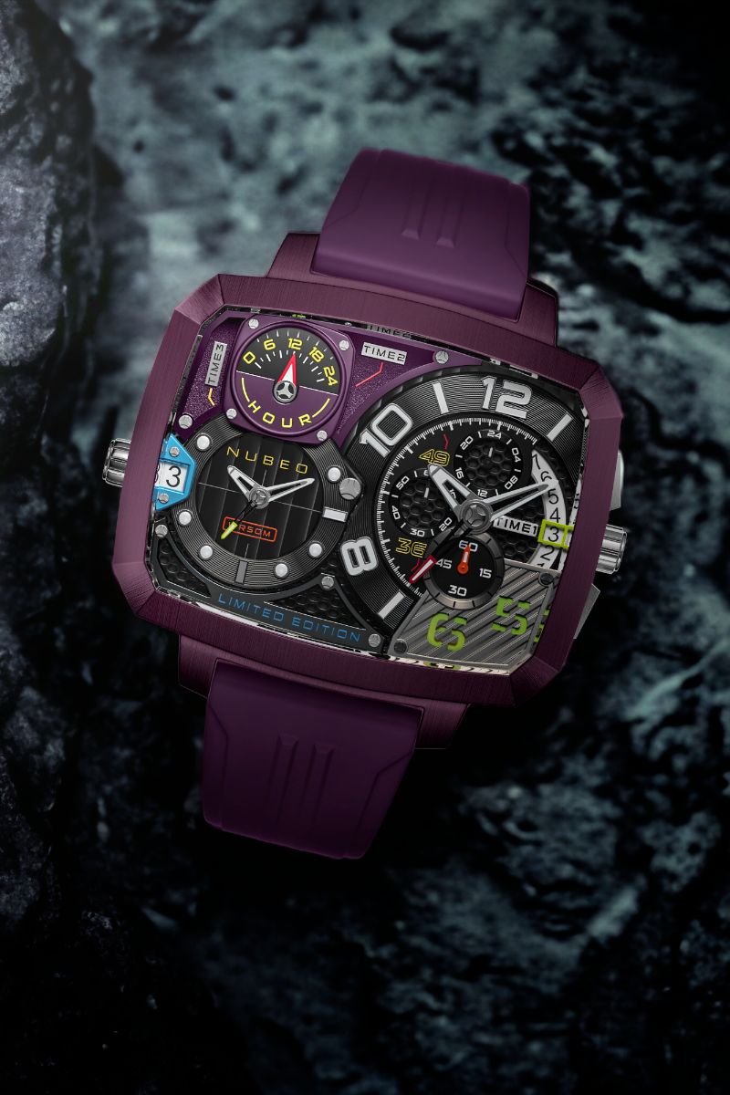 Odyssey Triple Time Zone Chronograph Limited Edition Metallic Purple